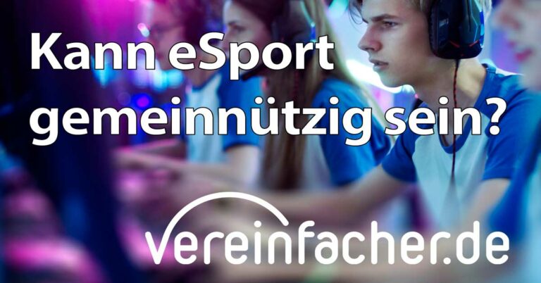 eSports gemeinnützig
