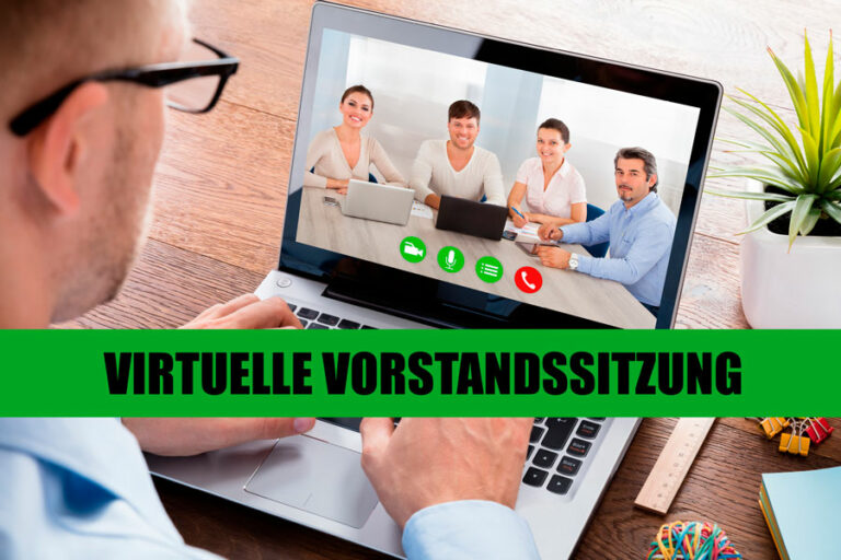 Virtuelle Versammlung im Verein