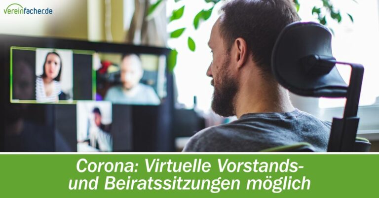 Coronakrise: Virtuelle Vorstands- und Beiratssitzungen möglich