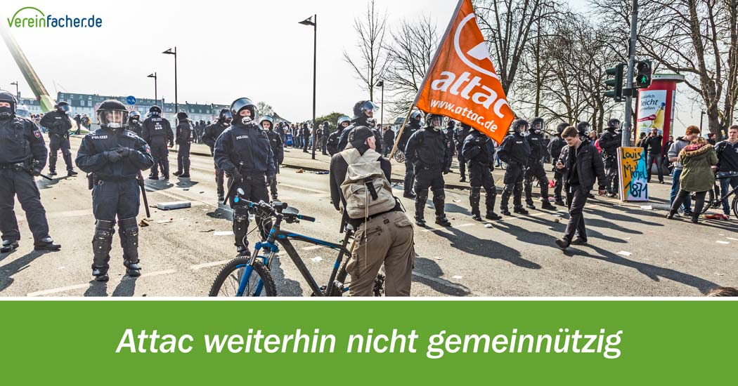 Attac weiterhin nicht gemeinnützig
