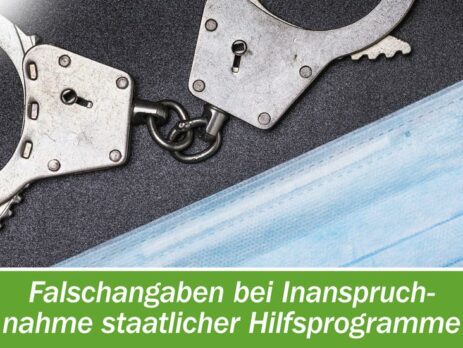 Falschangaben bei Inanspruchnahme staatlicher Hilfsprogramme