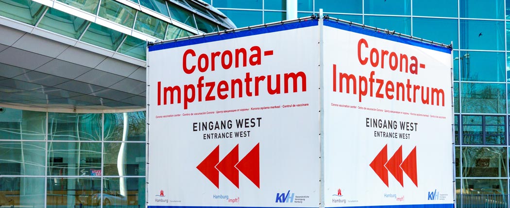 Impfzentrum Hamburg Eingang