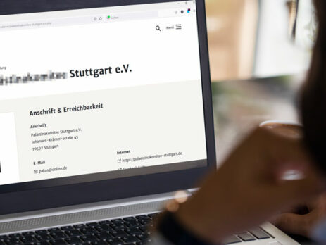 Stuttgart muss Palästinakomitee auf Webseite aufführen