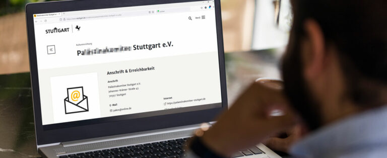 Stuttgart muss Palästinakomitee auf Webseite aufführen