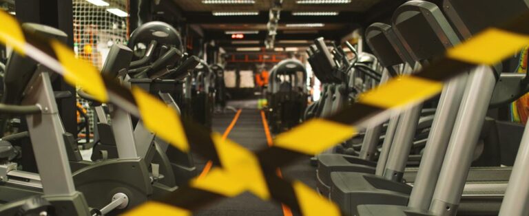 Fitnessstudio geschlossen