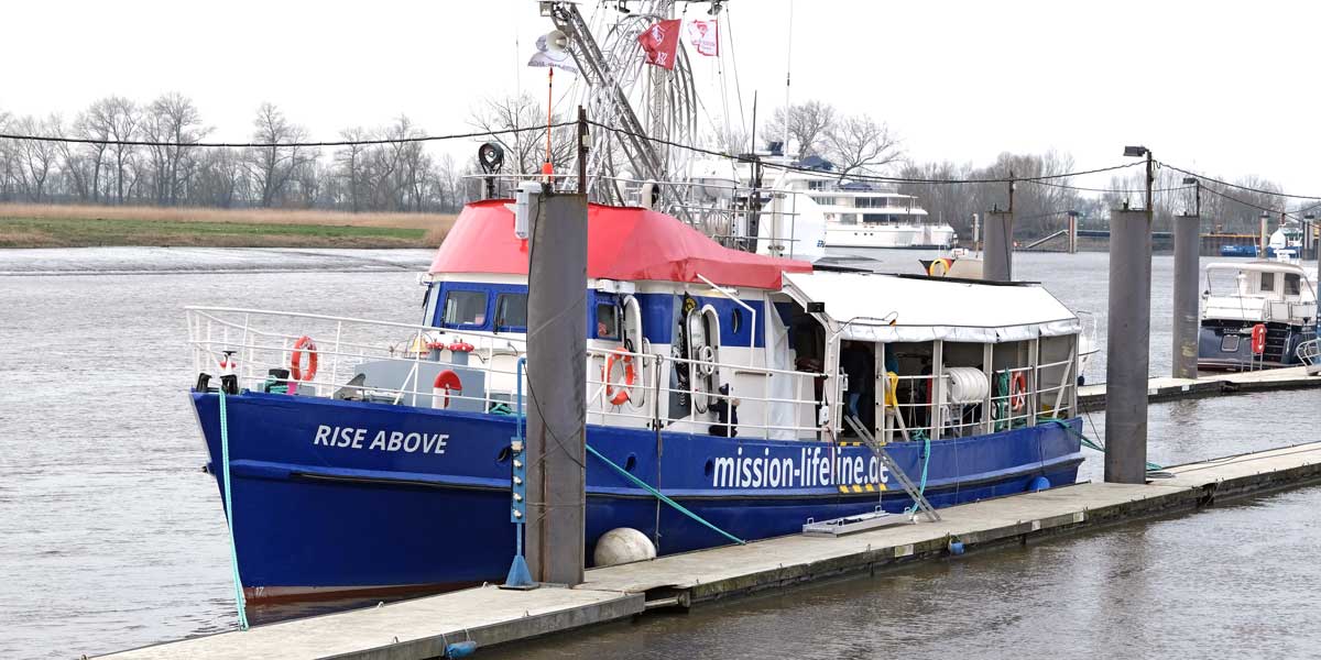 Der Dresdner Verein Mission Lifeline stellt ein neues Schiff zur zivilen Seenotrettung auf dem Mittelmeer in Dienst.
