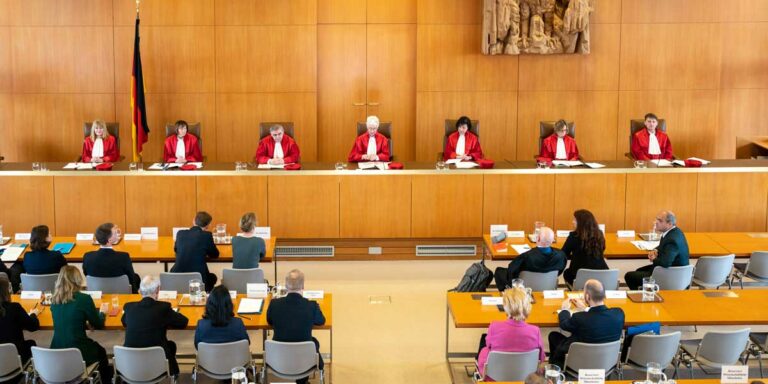 Bundesverfassungsgericht Urteilsverkuendung in Sachen Desiderius-Erasmus-Stiftung