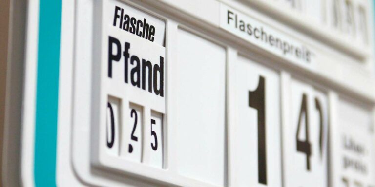 Pfand und Flaschenpreis